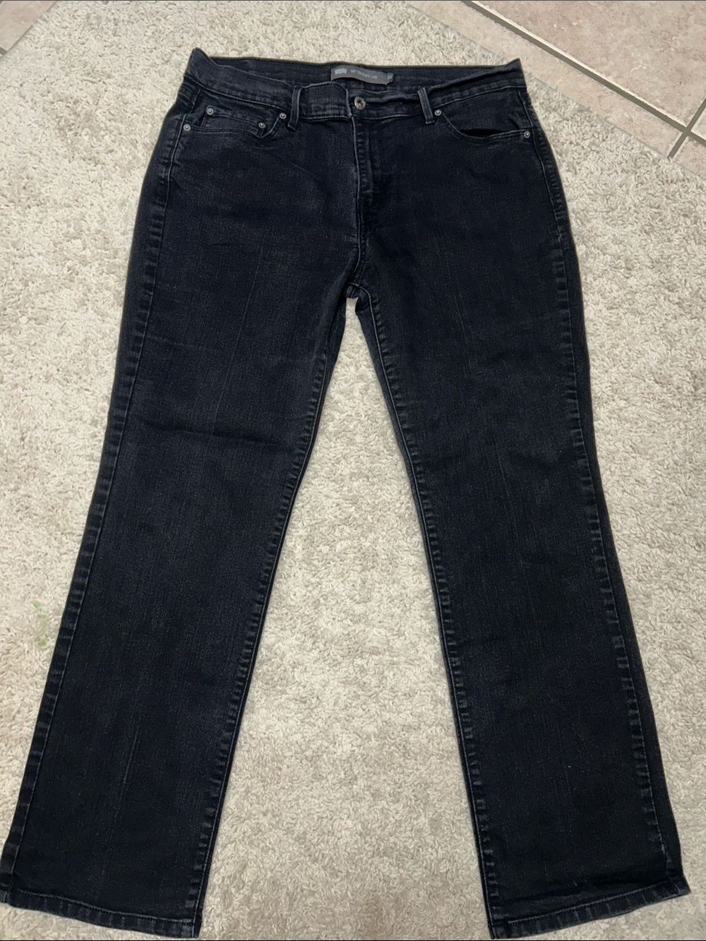 Levi's 505 Women's Black Straight-Leg Jeans